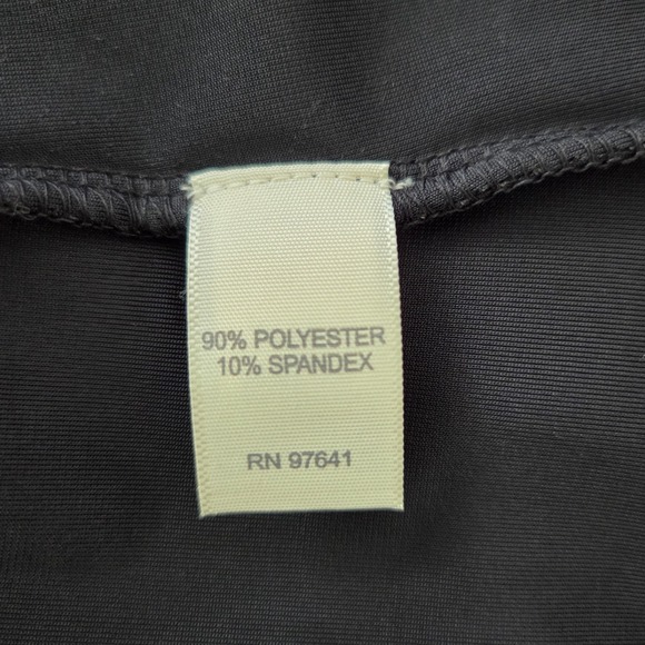 J Jill Black Stretch Velvet Boat Cowl Neck 3/4‎ Sleeve Dress Sz XL Holiday Party - Picture 5 of 6